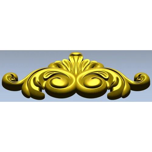 Rococo Acanthus Decorative STL for CNC