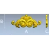 Rococo Acanthus Decorative STL for CNC