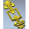 Regal Palmette Cartouche - STL 3D Model for CNC