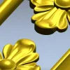 Regal Palmette Cartouche - STL 3D Model for CNC