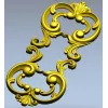 Картуш в стиле рококо - 3D модель STL для ЧПУ