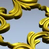 Картуш в стиле рококо - 3D модель STL для ЧПУ
