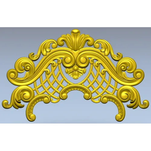 Рокайльный картуш - 3D STL модель для фрезера