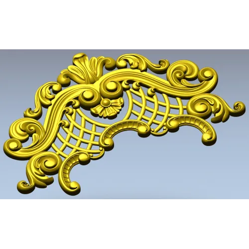 Рокайльный картуш - 3D STL модель для фрезера
