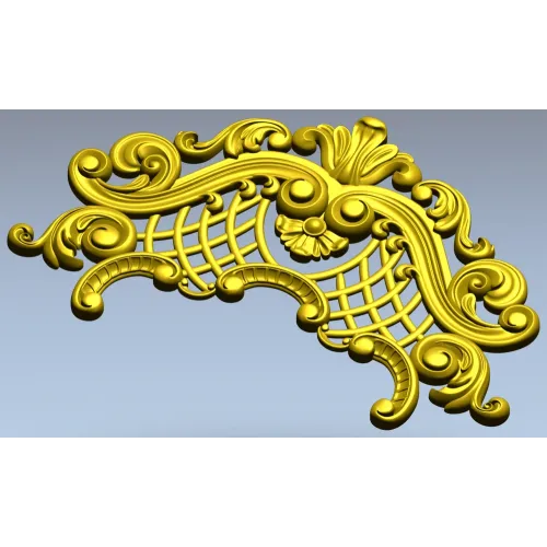 Рокайльный картуш - 3D STL модель для фрезера