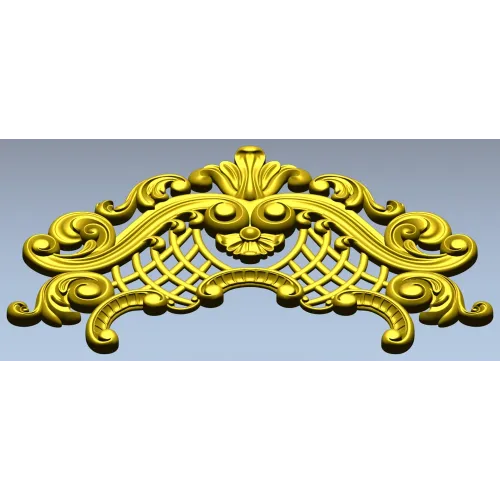 Рокайльный картуш - 3D STL модель для фрезера
