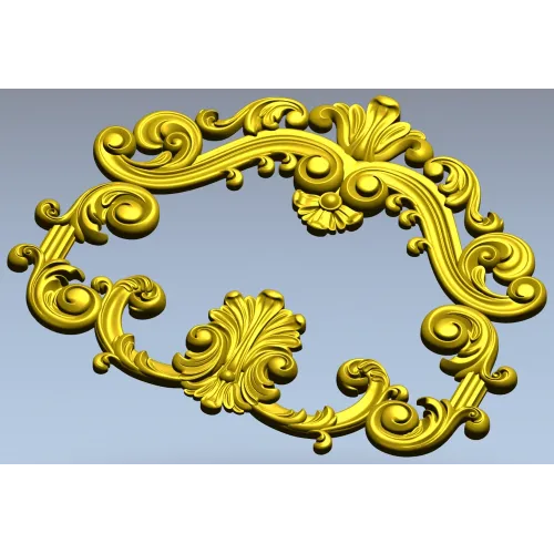 Рокайльный картуш для ЧПУ - 3D модель STL для фрезера