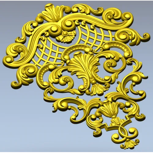 Барочный картуш для ЧПУ - декоративная 3D модель STL