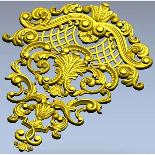 Барочный картуш для ЧПУ - декоративная 3D модель STL
