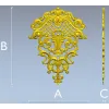 Барочный картуш для ЧПУ - декоративная 3D модель STL
