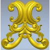 Baroque Acanthus Cartouche STL for CNC Milling
