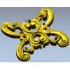Центральный акантовый медальон - 3D модель STL для ЧПУ
