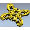 Центральный акантовый медальон - 3D модель STL для ЧПУ