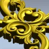 Центральный акантовый медальон - 3D модель STL для ЧПУ