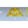 Барочный картуш в формате STL для ЧПУ - декоративная 3D модель
