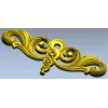 Декоративный картуш вензель с подвеской - stl модель для ЧПУ
