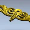 Декоративный картуш вензель с подвеской - stl модель для ЧПУ