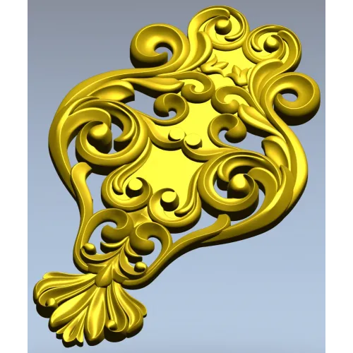 Вертикальный картуш "Селеста" - 3D модель STL для ЧПУ