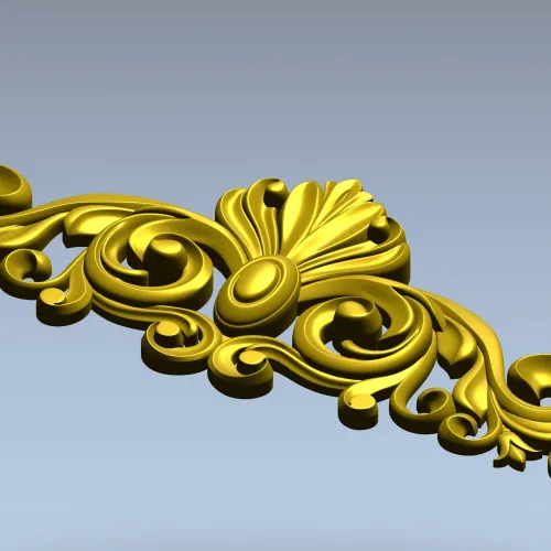 Веерный картуш - 3D модель STL для ЧПУ