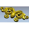 Baroque Acanthus Cartouche for CNC (STL 3D model)