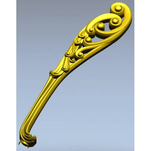 Decorative Acanthus Scroll Leg - STL 3D Model for CNC