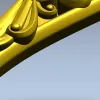 Decorative Acanthus Scroll Leg - STL 3D Model for CNC