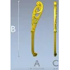 Decorative Acanthus Scroll Leg - STL 3D Model for CNC