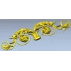 Декоративная накладка "Вензель Аделия" - STL модель для ЧПУ
