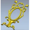 Овальный картуш в стиле барокко - 3D модель STL для ЧПУ