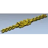 Floral Laurel Bouquet STL for CNC - Decorative Horizontal Applique