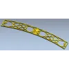 Дуговая ажурная накладка с розеткой - 3D модель STL для ЧПУ