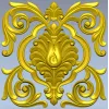 Барочный картуш в формате STL для ЧПУ с акантом и ракушкой