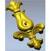 Вертикальная декоративная накладка "Королевский тюльпан" - STL для ЧПУ