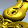 Вертикальная декоративная накладка "Королевский тюльпан" - STL для ЧПУ