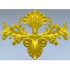 Baroque Floral Cartouche STL for CNC Milling