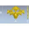 Baroque Floral Cartouche STL for CNC Milling
