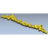 Rococo floral swag 3D model STL for CNC