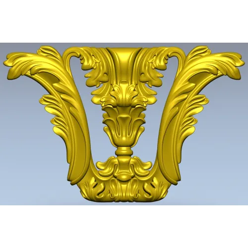 Baroque Corner Acanthus STL
