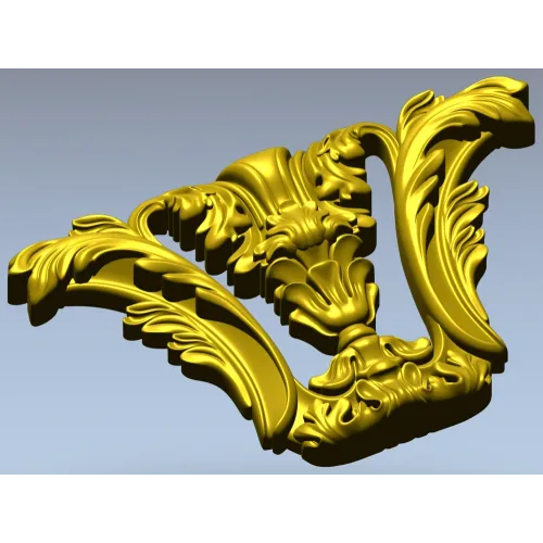 Baroque Corner Acanthus STL