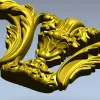 Baroque Corner Acanthus STL