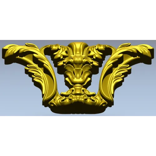 Baroque Corner Acanthus STL