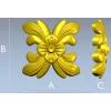 Флёрон "Цветочный крест" - 3D модель STL для ЧПУ