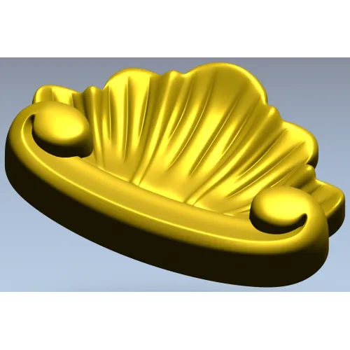 Ракушка Рококо - декоративная 3D модель STL для ЧПУ