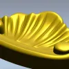 Ракушка Рококо - декоративная 3D модель STL для ЧПУ