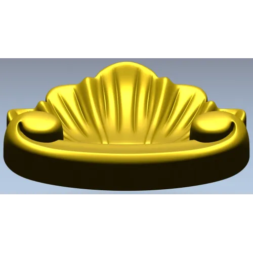 Ракушка Рококо - декоративная 3D модель STL для ЧПУ