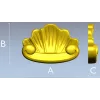 Ракушка Рококо - декоративная 3D модель STL для ЧПУ