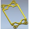 Ornate Rococo Vertical Frame STL for CNC