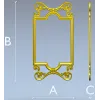 Ornate Rococo Vertical Frame STL for CNC