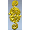 Acanthus Scroll Vertical Applique - STL 3D Model for CNC