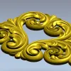 Резной картуш "Витой акант" - 3D модель STL для ЧПУ